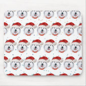 Alaskan Malamute Dog Breed Christmas Stars Mousepad (Vorne)