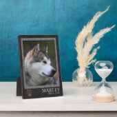 Alaskan Malamute Dog Breed Memorial Plaque Fotoplatte (Seite)