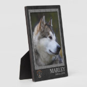 Alaskan Malamute Dog Breed Memorial Plaque Fotoplatte (Seite)