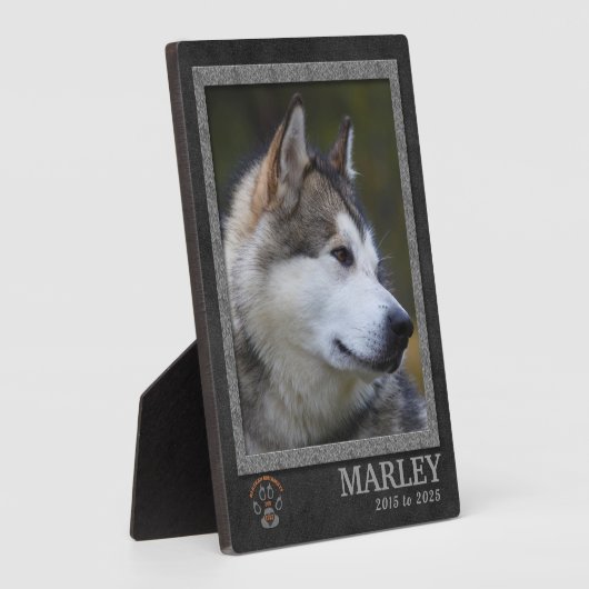 Alaskan Malamute Dog Breed Memorial Plaque Fotoplatte (Seite)