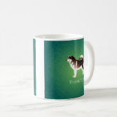 Alaskan Malamute Dog Danke Design Kaffeetasse (VorderseiteRechts)