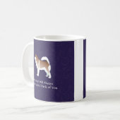 Alaskan Malamute Dog Denken Sie an Ihr Design Kaffeetasse (Vorderseite Links)