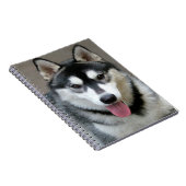 Alaskan Malamute Dog Foto Notizblock (Rechte Seite)