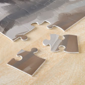 Alaskan Malamute Dog im Schnee Weihnachten Puzzle (Seite)