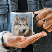 Alaskan Malamute Dog Impressionistischer Paint Tasse