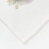 Alaskan Malamute Dog Mama Floral Fleecedecke (Ecke)