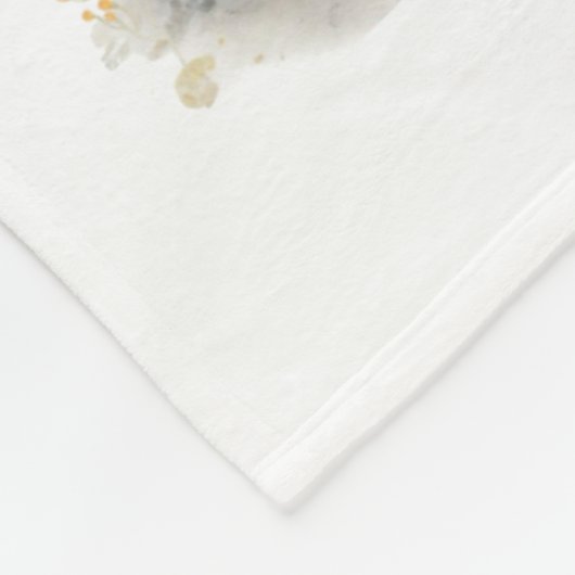 Alaskan Malamute Dog Mama Floral Fleecedecke (Ecke)