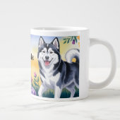 Alaskan Malamute Dog Owner Geschenk Jumbo-Tasse (Rechts)
