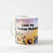 Alaskan Malamute Dog Owner Geschenk Kaffeetasse (Vorderseite Links)