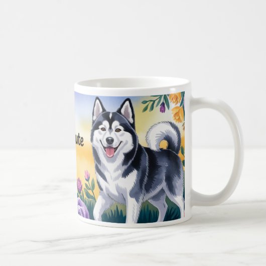 Alaskan Malamute Dog Owner Geschenk Kaffeetasse (Rechts)