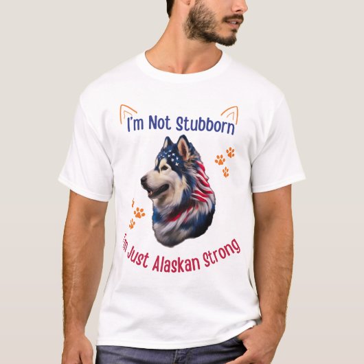 Alaskan Malamute Dog T-Shirt (Vorderseite)