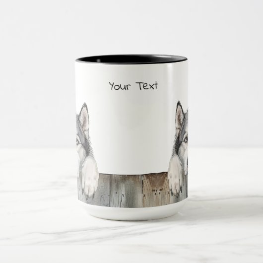 Alaskan Malamute Dog Tasse (Zentrum)