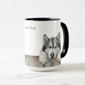 Alaskan Malamute Dog Tasse (VorderseiteRechts)