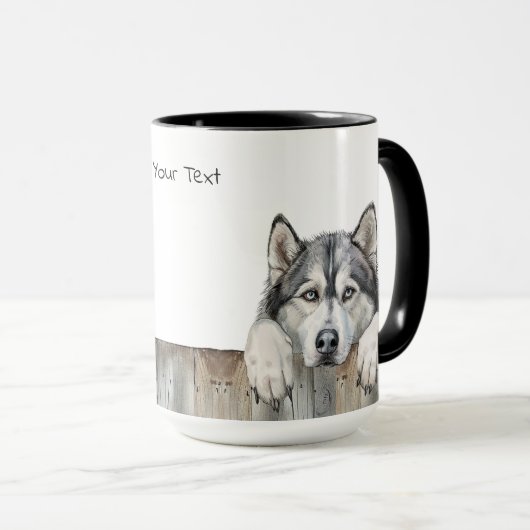Alaskan Malamute Dog Tasse (VorderseiteRechts)