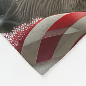 Alaskan Malamute Dog Weihnachtsfest Fleecedecke (Ecke)