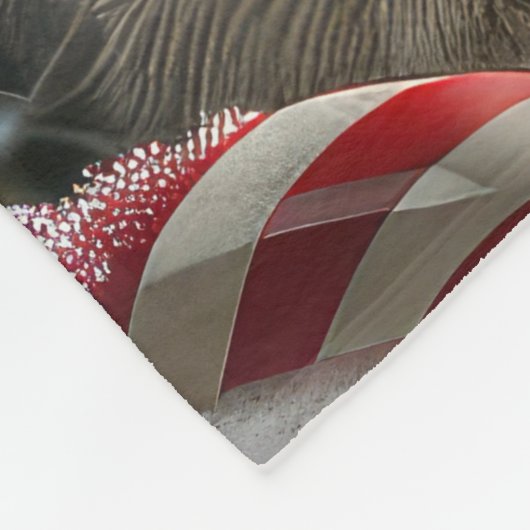 Alaskan Malamute Dog Weihnachtsfest Fleecedecke (Ecke)