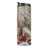 Alaskan Malamute Dog Weihnachtsfest Thermosbecher (Nach rechts gedreht)