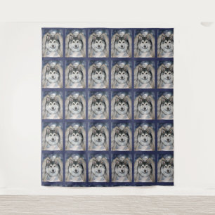 Alaskan Malamute Engel Wandteppich