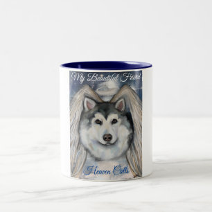 Alaskan Malamute Engel Zweifarbige Tasse