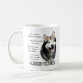 Alaskan Malamute FAQ Kaffeetasse (Links)