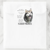 Alaskan Malamute FAQ Sticker (Tasche)