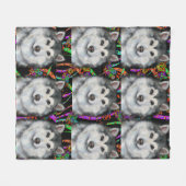 Alaskan Malamute Fleecedecke (Vorderseite (Horizontal))