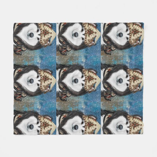 Alaskan Malamute Fleecedecke (Vorderseite (Horizontal))