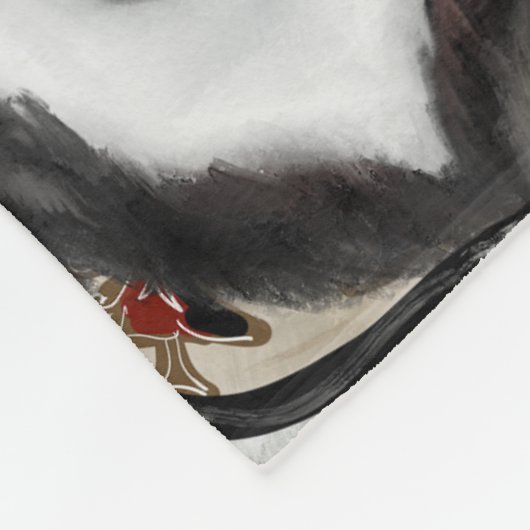 Alaskan Malamute Fleecedecke (Ecke)