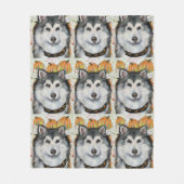 Alaskan Malamute Fleecedecke (Vorderseite)