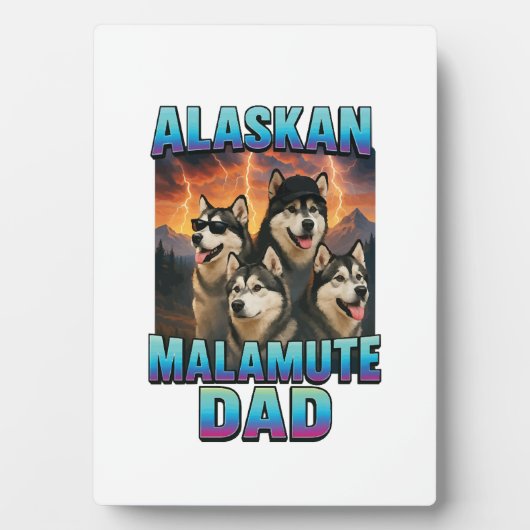 Alaskan Malamute Fotoplatte (Vorderseite)