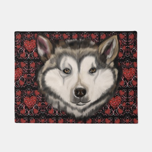 Alaskan Malamute Fußmatte (Vorderseite)