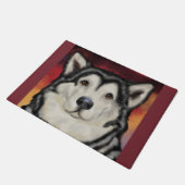Alaskan Malamute Fußmatte (Schrägansicht)