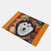 Alaskan Malamute Fußmatte (Schrägansicht)