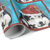 Alaskan Malamute Geschenkpapier (Rolleneckpunkt)
