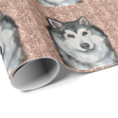 Alaskan Malamute Geschenkpapier (Rolleneckpunkt)
