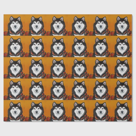 Alaskan Malamute Geschenkpapier (Flach)