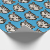 Alaskan Malamute Geschenkpapier (Ecke)