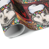 Alaskan Malamute Geschenkpapier (Rolleneckpunkt)