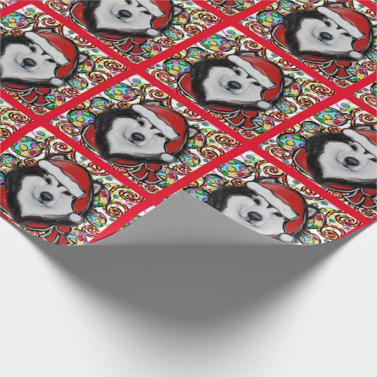 Alaskan Malamute Geschenkpapier (Ecke)