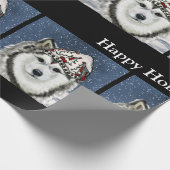 Alaskan Malamute Geschenkpapier (Ecke)