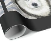 Alaskan Malamute Geschenkpapier (Rolleneckpunkt)