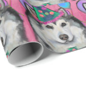 ALASKAN MALAMUTE GESCHENKPAPIER (Rolleneckpunkt)