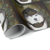Alaskan Malamute Geschenkpapier (Rolleneckpunkt)