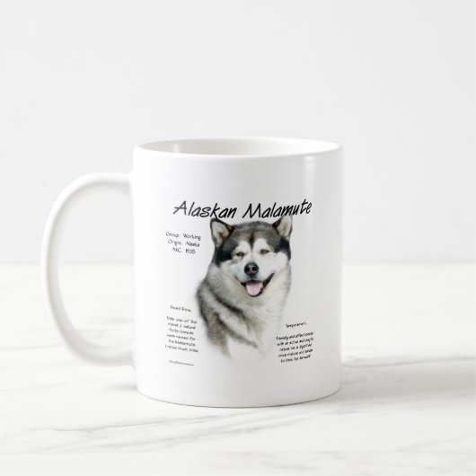 Alaskan Malamute Geschichte, Alles über Malamutes Kaffeetasse (Links)