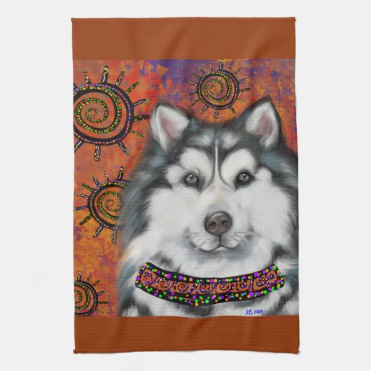 ALASKAN MALAMUTE GESCHIRRTUCH (Vertikal)