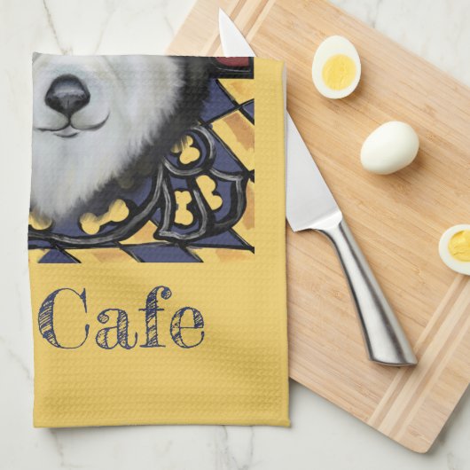 Alaskan Malamute Geschirrtuch (Viertel Falte)