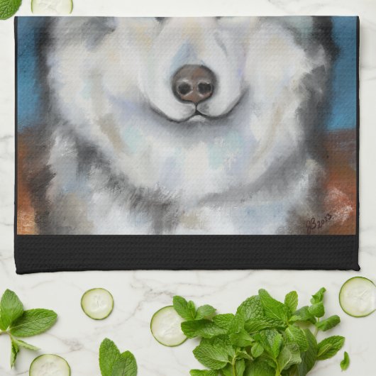 Alaskan Malamute Geschirrtuch (Gefaltet)