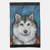 Alaskan Malamute Geschirrtuch (Vertikal)