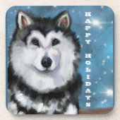 Alaskan Malamute Getränkeuntersetzer (Vorderseite)