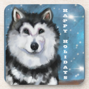 Alaskan Malamute Getränkeuntersetzer